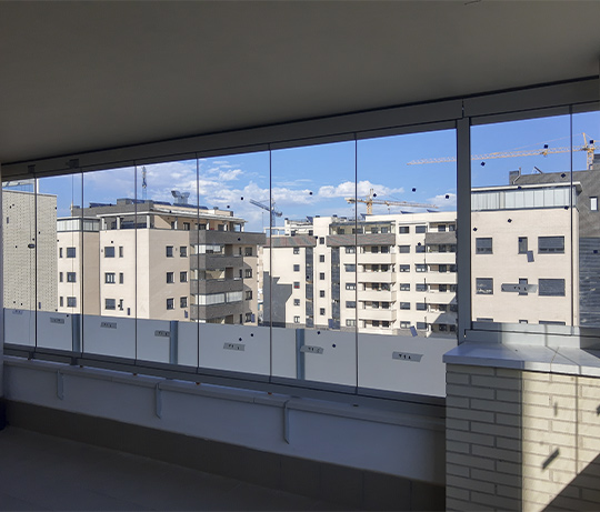 Imagen de una cubierta paneles sándwich para terraza