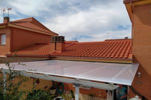 Imagen de una trabajo de pérgola de policarbonato