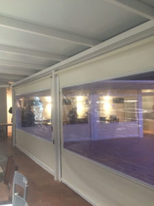 Imagen de un trabajo realizado en el Restaurante Imagen de una instalación de techo y toldo en el Restaurante La Terraza del Camping en Madrid