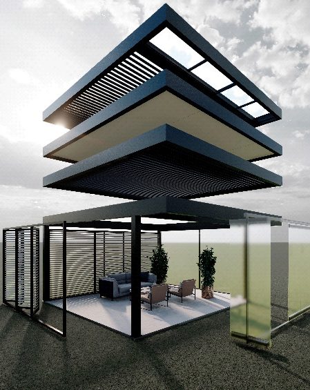 Marquesina para terraza - Todos los fabricantes de la arquitectura y del  design - Página 2