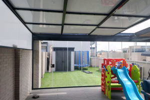 Ejemplo de una instalación de cubierta para terraza