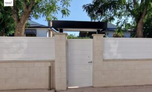 Marquesina para puerta minimalista